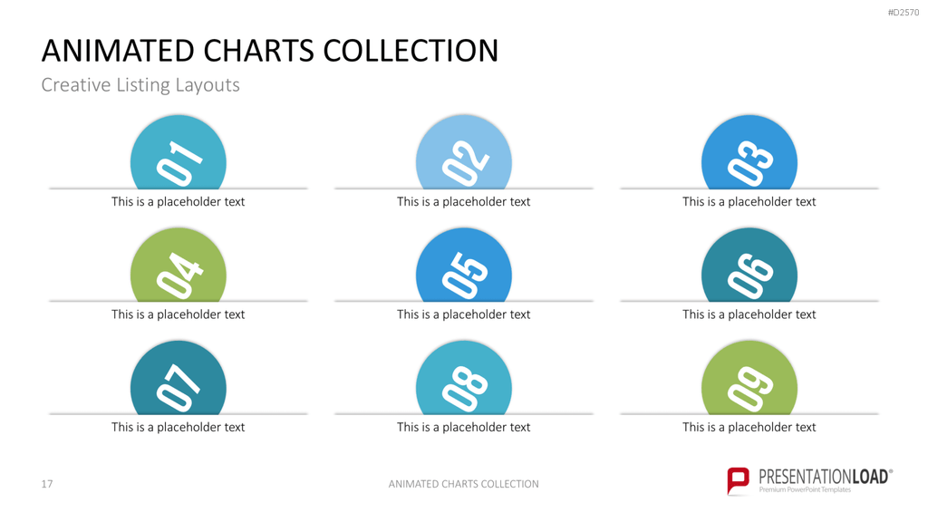 Animierte Charts Sammlung PowerPoint-Vorlage