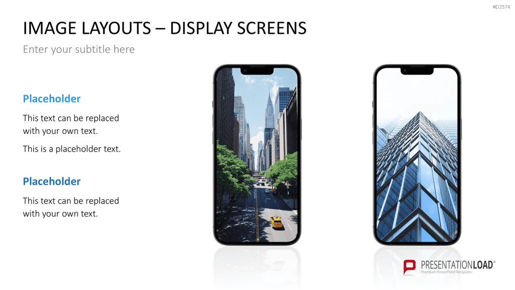 Animated Display Screens PowerPoint-Vorlage