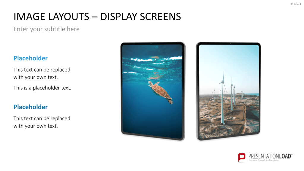 Animated Display Screens PowerPoint-Vorlage