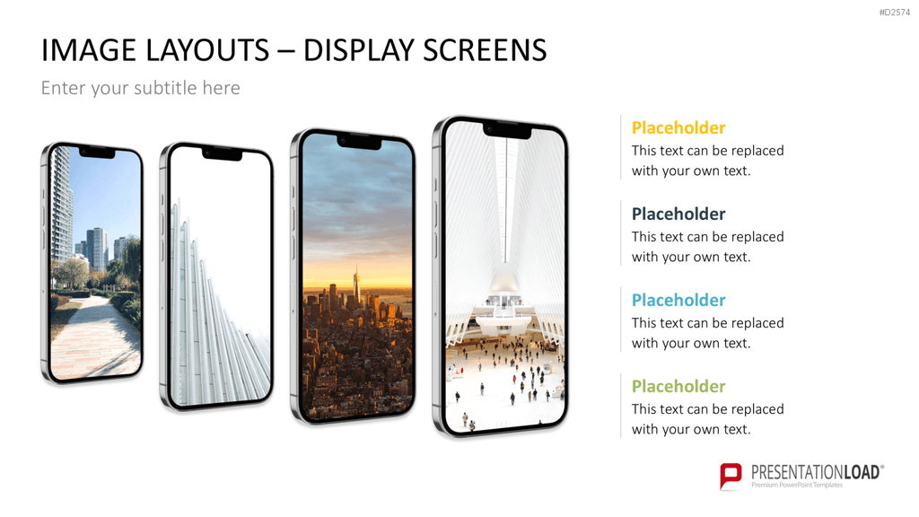 Animated Display Screens PowerPoint-Vorlage
