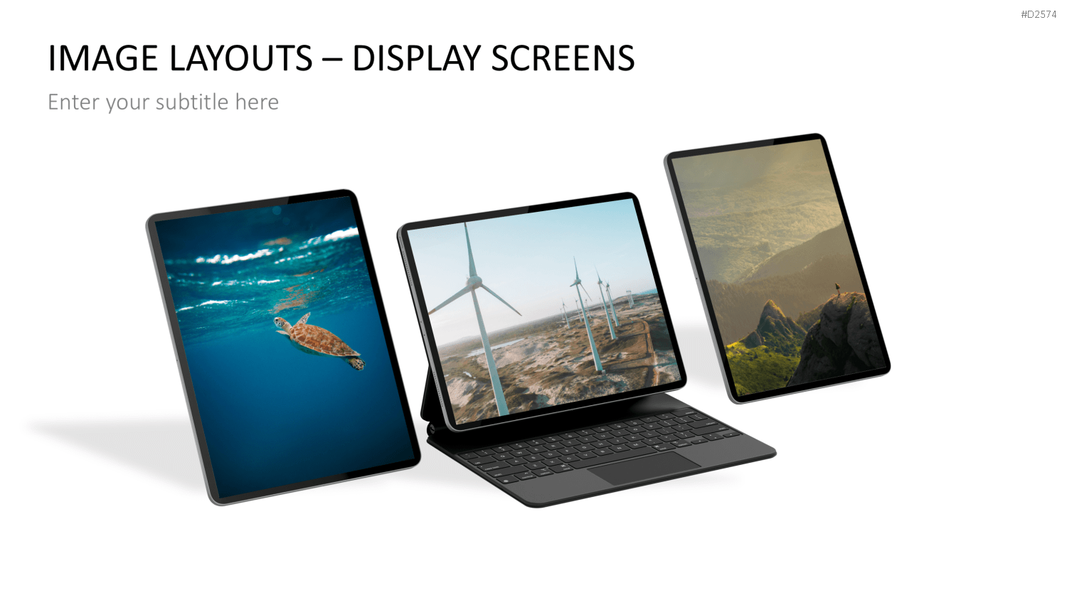 Animated Display Screens PowerPoint-Vorlage