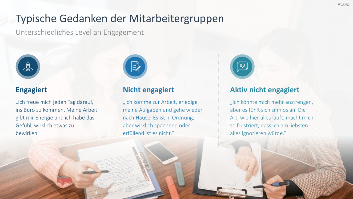 Arbeitsengagement PowerPoint-Vorlage