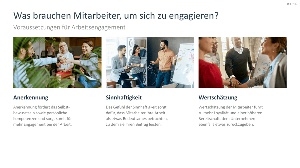 Arbeitsengagement PowerPoint-Vorlage