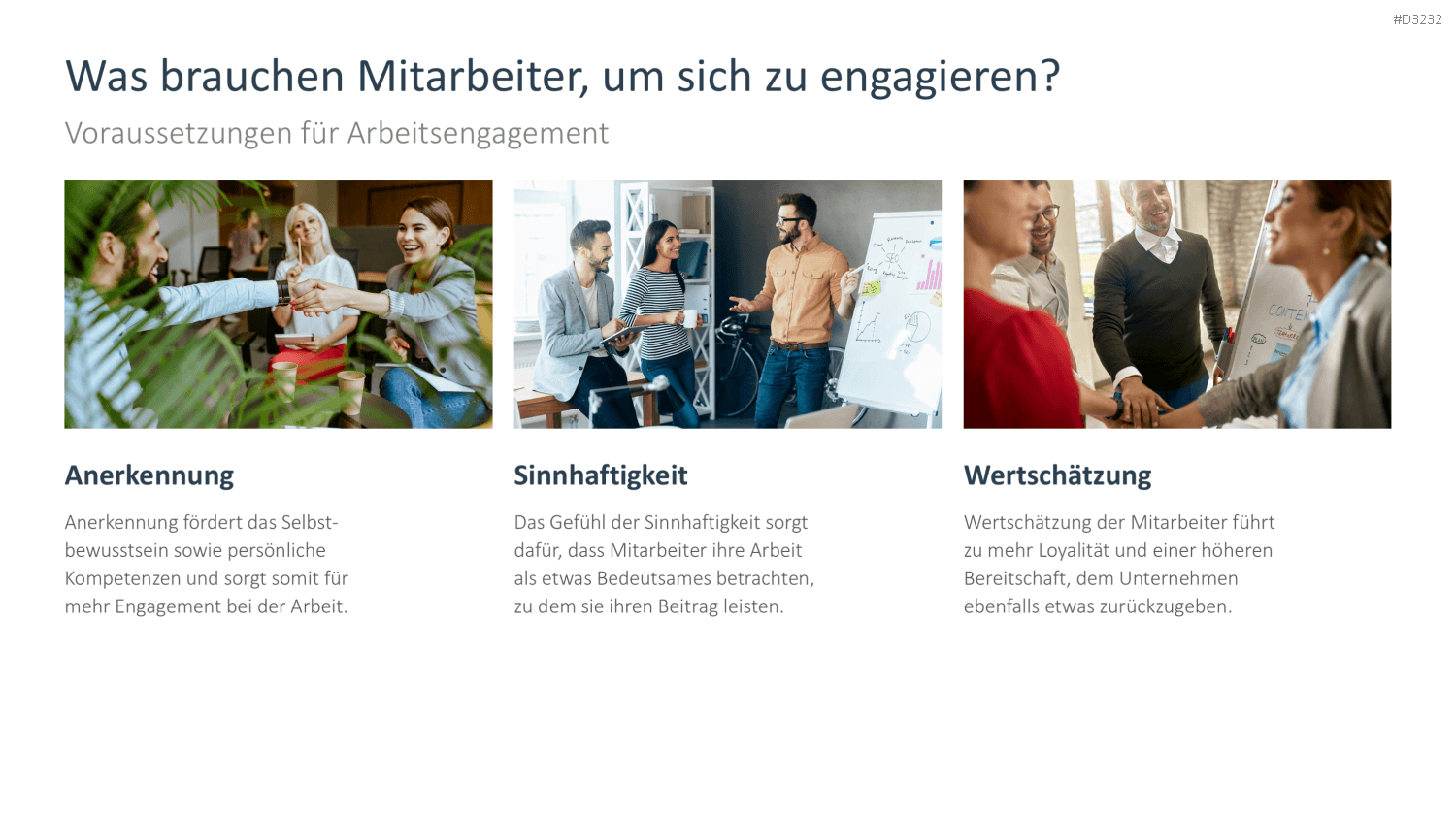 Arbeitsengagement PowerPoint-Vorlage