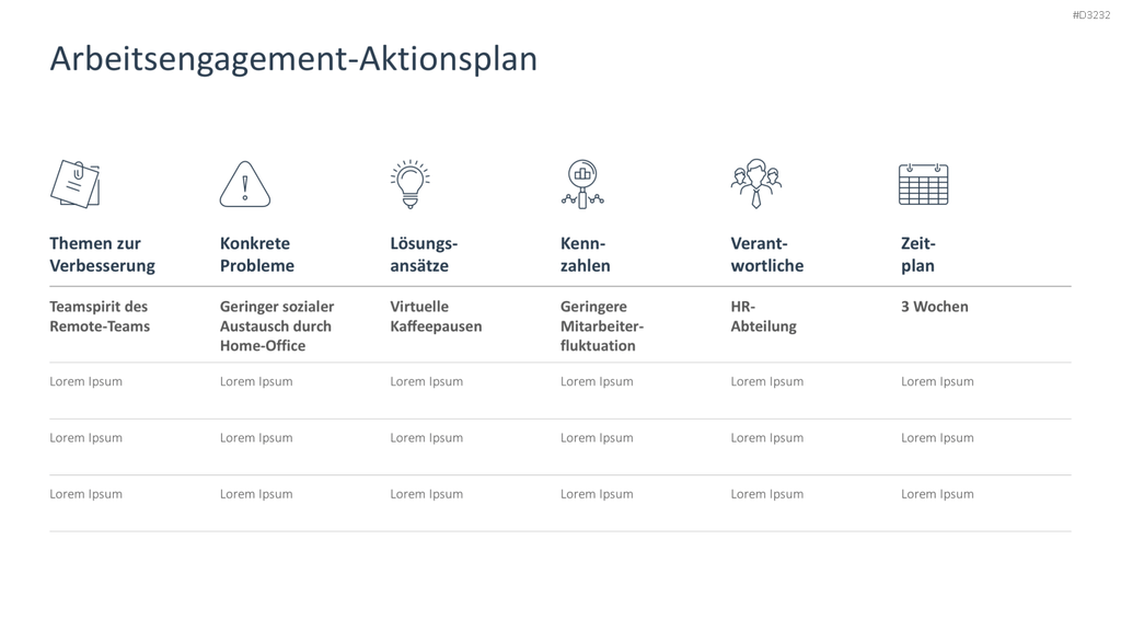 Arbeitsengagement PowerPoint-Vorlage