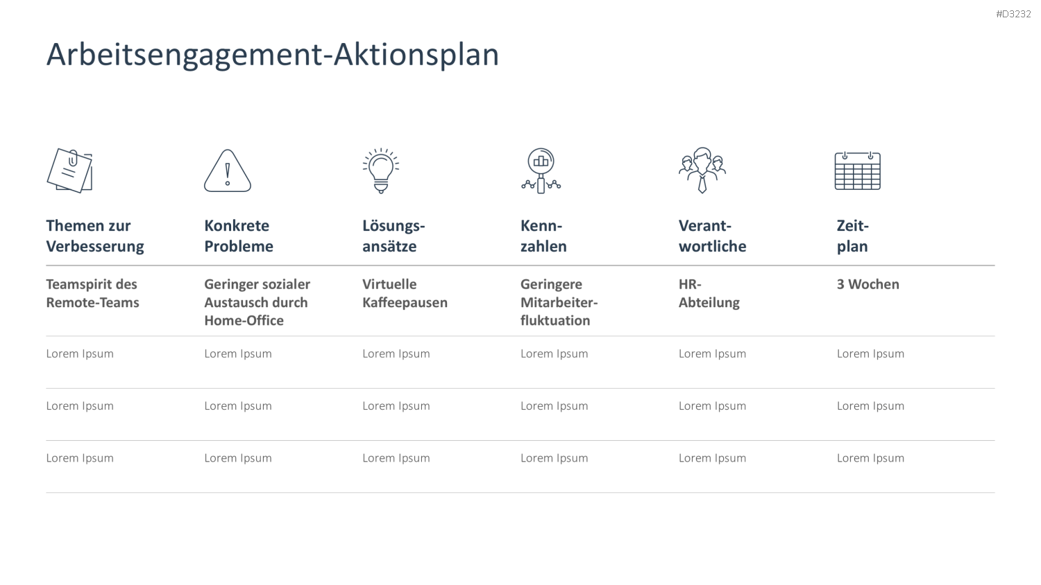 Arbeitsengagement PowerPoint-Vorlage