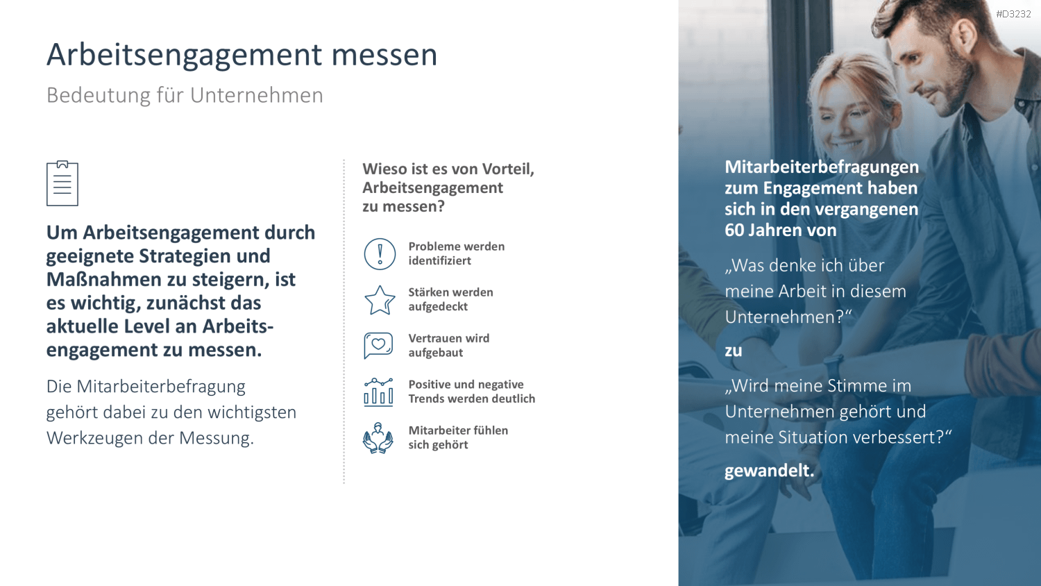 Arbeitsengagement PowerPoint-Vorlage