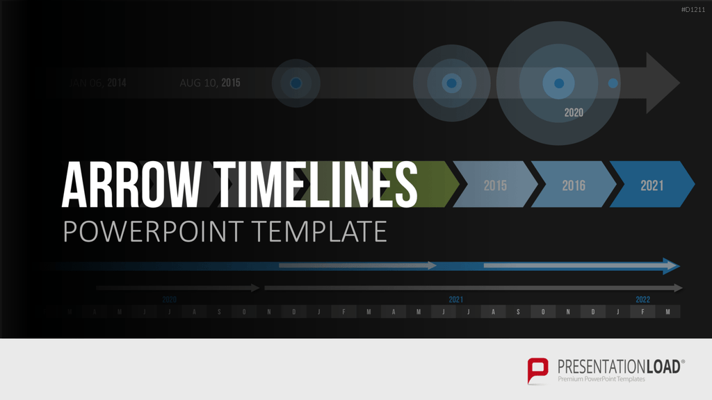 Arrow Timeline Vorlagen PowerPoint-Vorlage