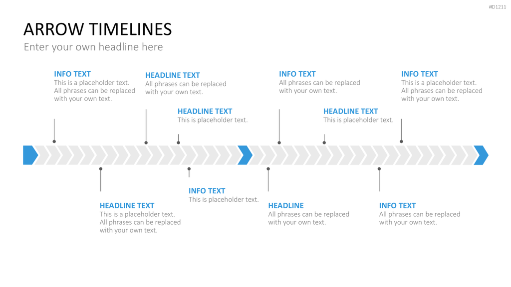 Arrow Timeline Vorlagen PowerPoint-Vorlage
