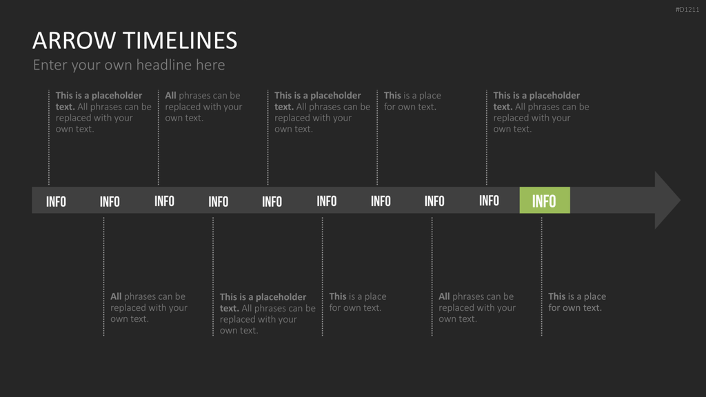 Arrow Timeline Vorlagen PowerPoint-Vorlage