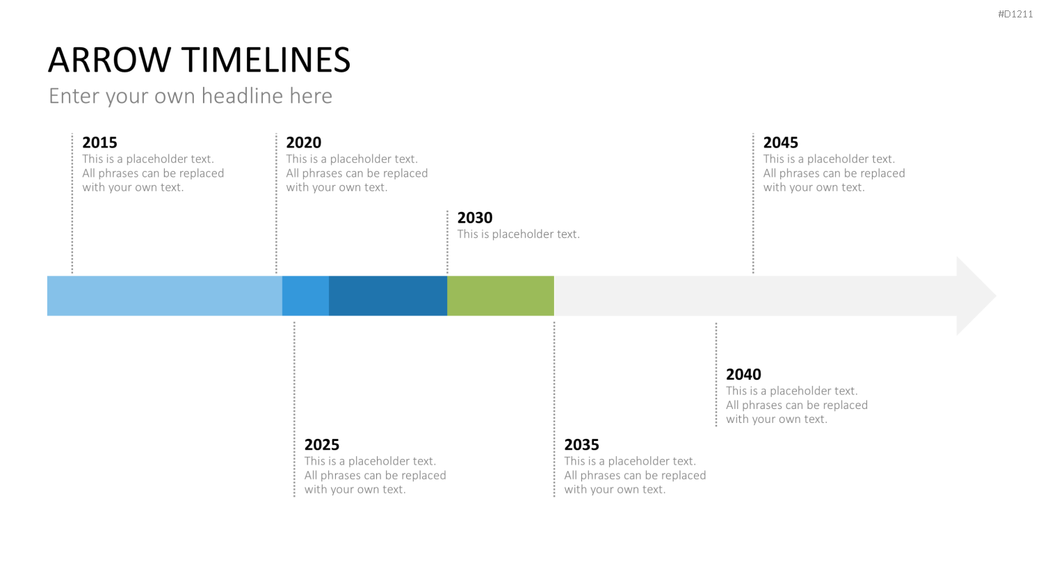 Arrow Timeline Vorlagen PowerPoint-Vorlage