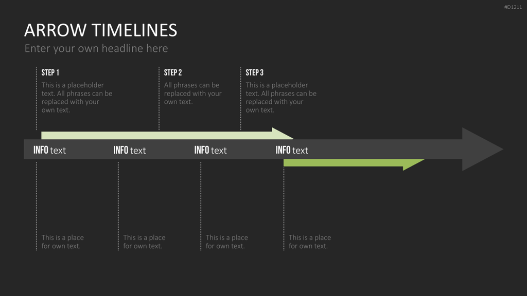 Arrow Timeline Vorlagen PowerPoint-Vorlage