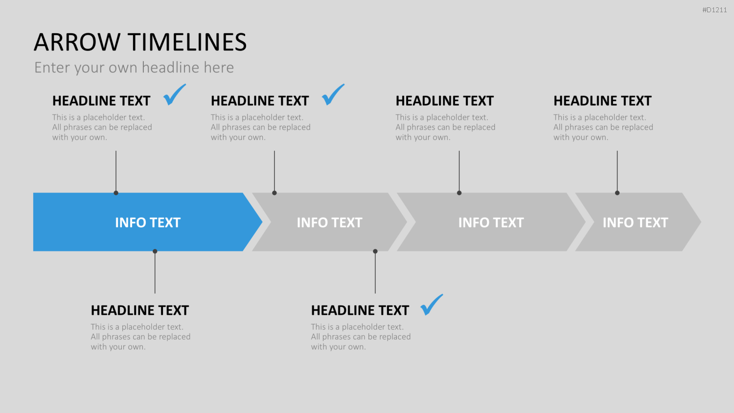 Arrow Timeline Vorlagen PowerPoint-Vorlage