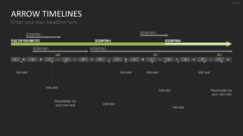 Arrow Timeline Vorlagen PowerPoint-Vorlage