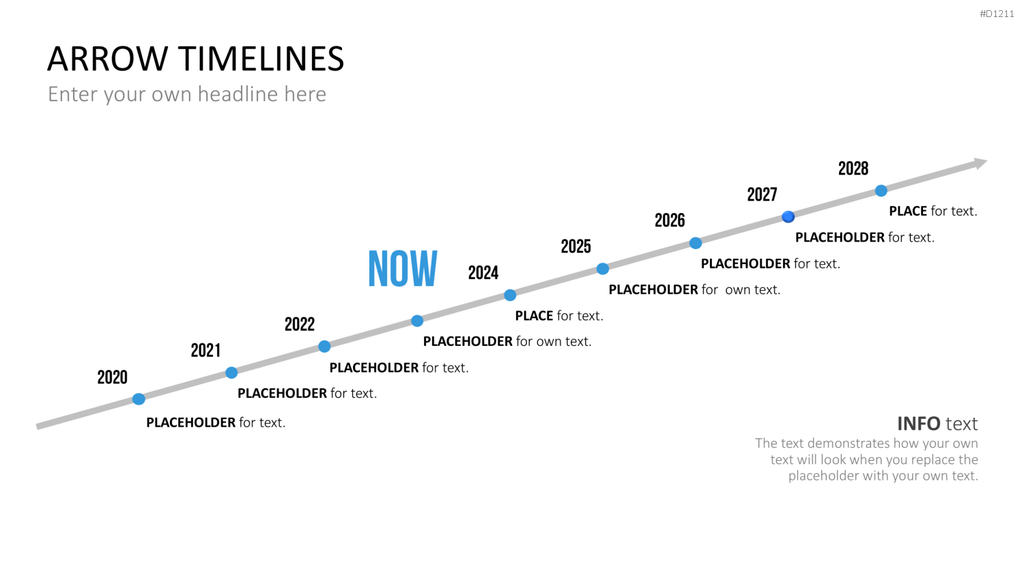 Arrow Timeline Vorlagen PowerPoint-Vorlage