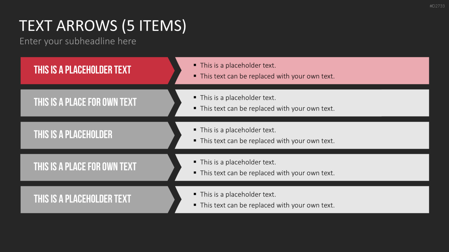 Pfeile - Toolbox 2D PowerPoint-Vorlage