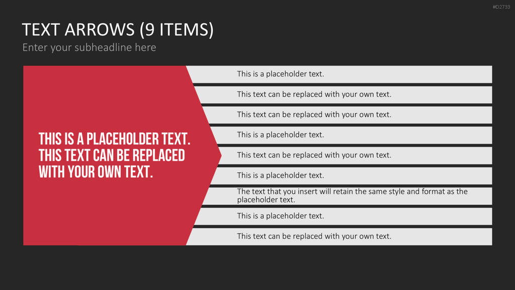 Pfeile - Toolbox 2D PowerPoint-Vorlage