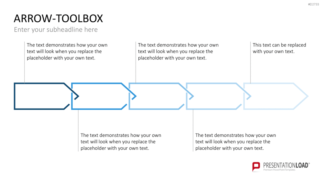 Pfeile - Toolbox 2D PowerPoint-Vorlage