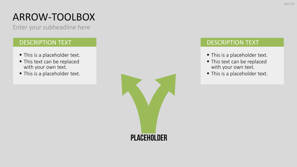 Pfeile - Toolbox 2D PowerPoint-Vorlage
