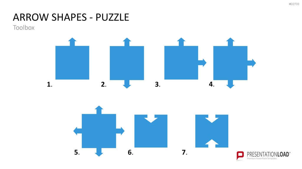 Pfeile - Toolbox 2D PowerPoint-Vorlage