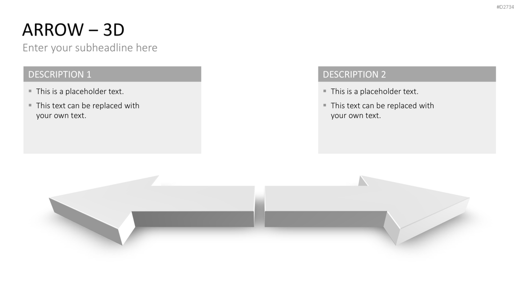 Pfeile - Toolbox 3D PowerPoint-Vorlage