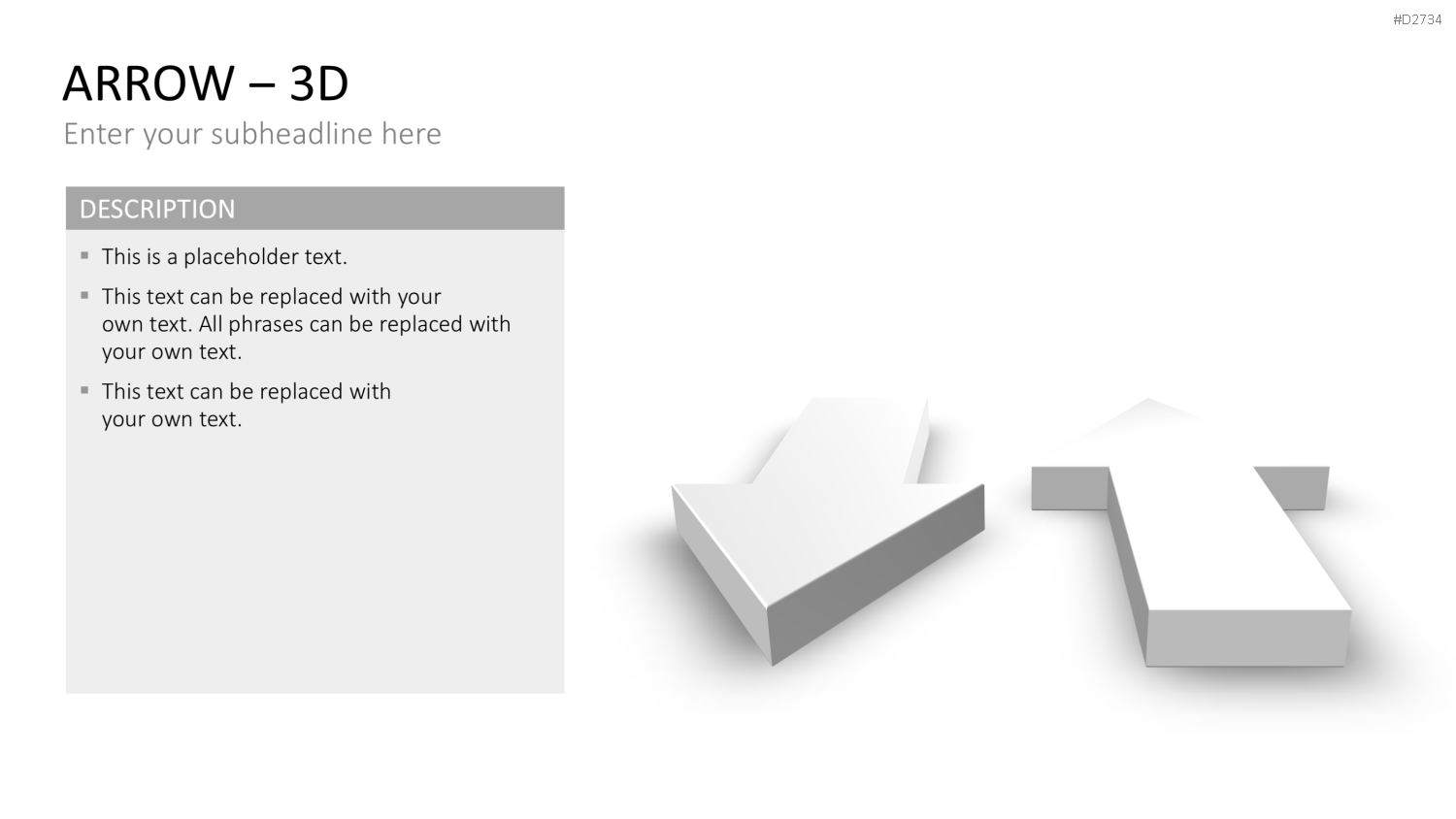 Pfeile - Toolbox 3D PowerPoint-Vorlage