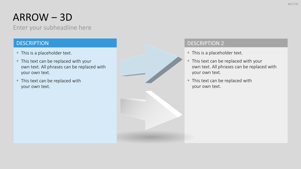 Pfeile - Toolbox 3D PowerPoint-Vorlage