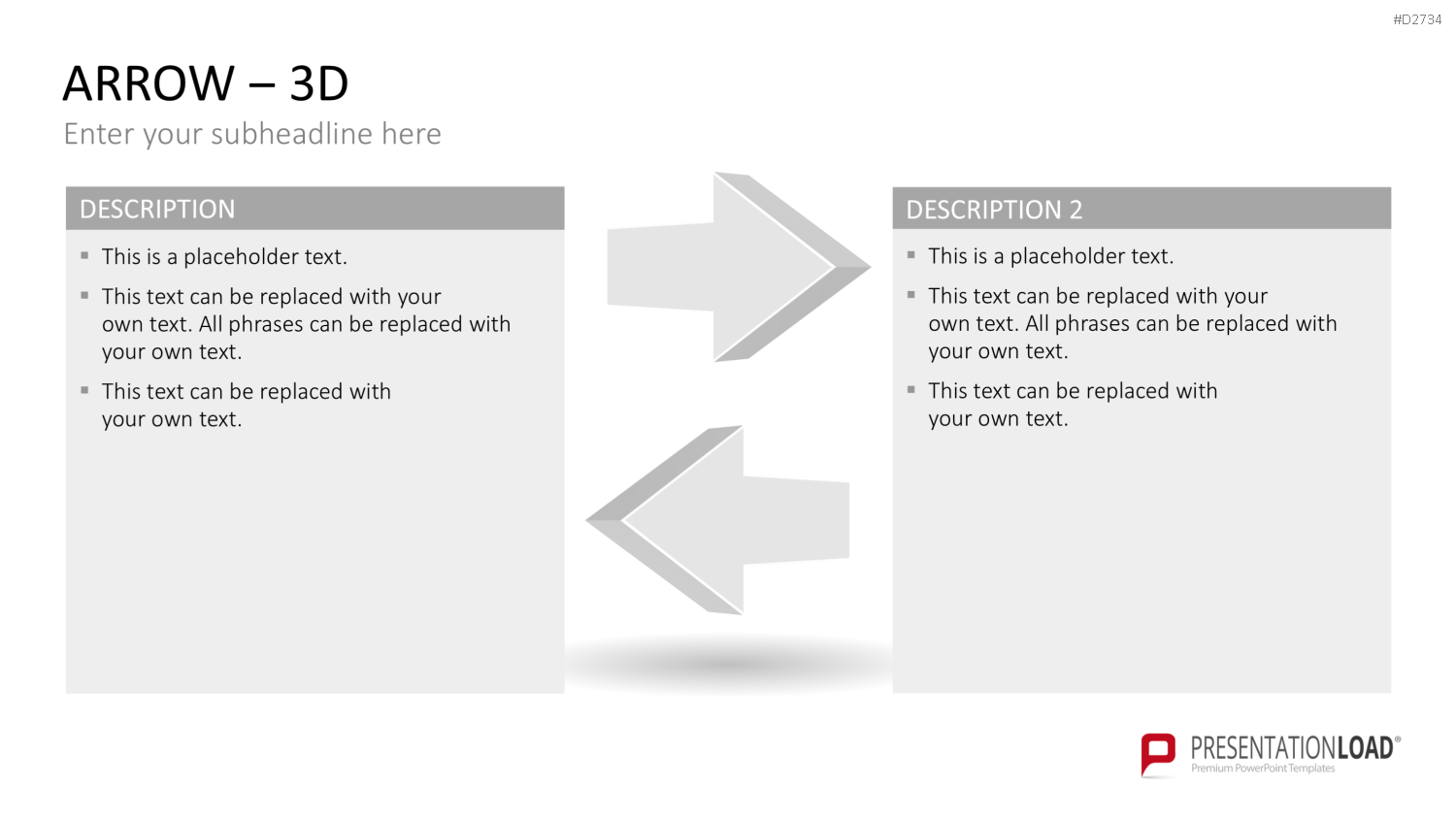 Pfeile - Toolbox 3D PowerPoint-Vorlage
