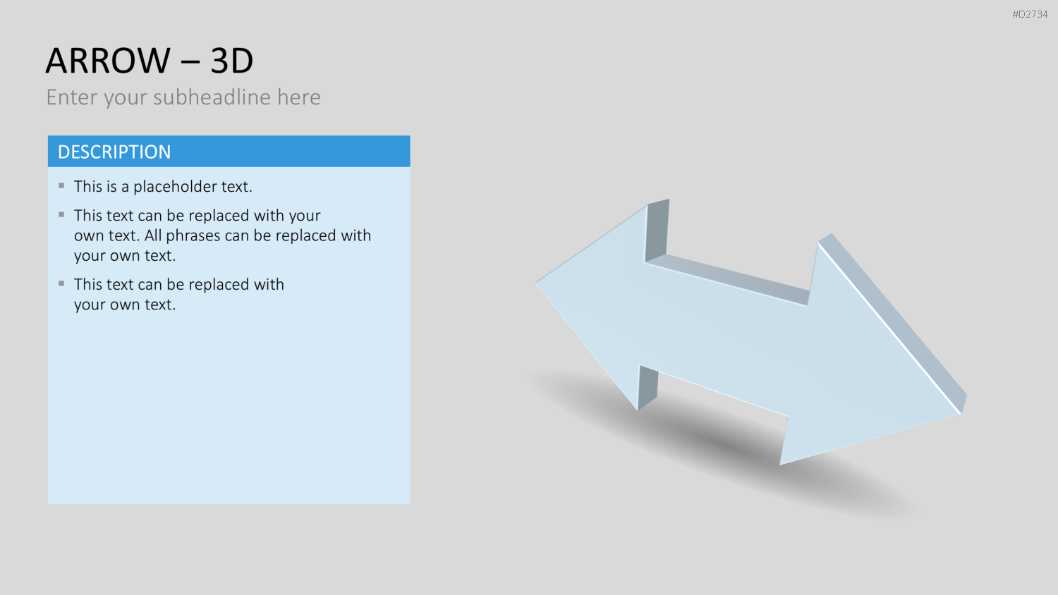 Pfeile - Toolbox 3D PowerPoint-Vorlage
