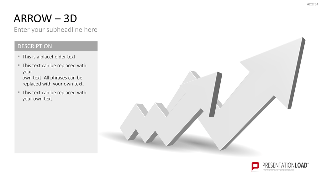 Pfeile - Toolbox 3D PowerPoint-Vorlage