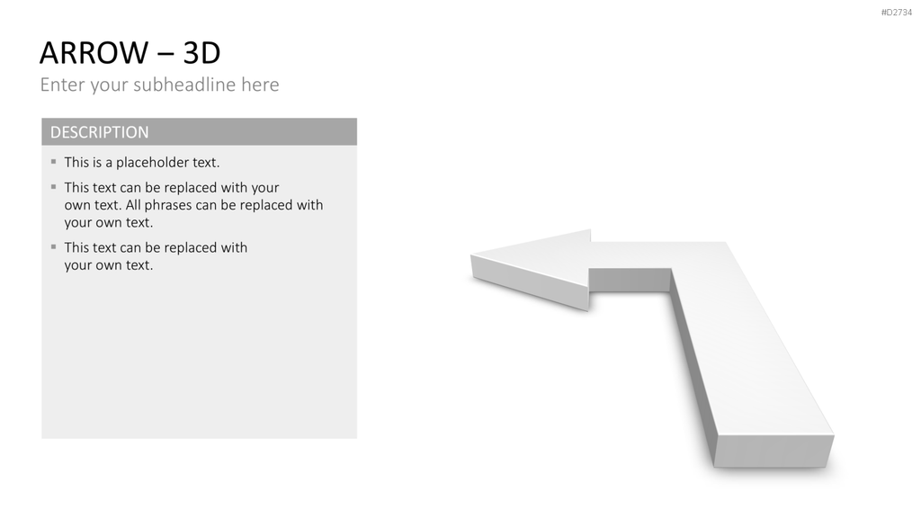 Pfeile - Toolbox 3D PowerPoint-Vorlage