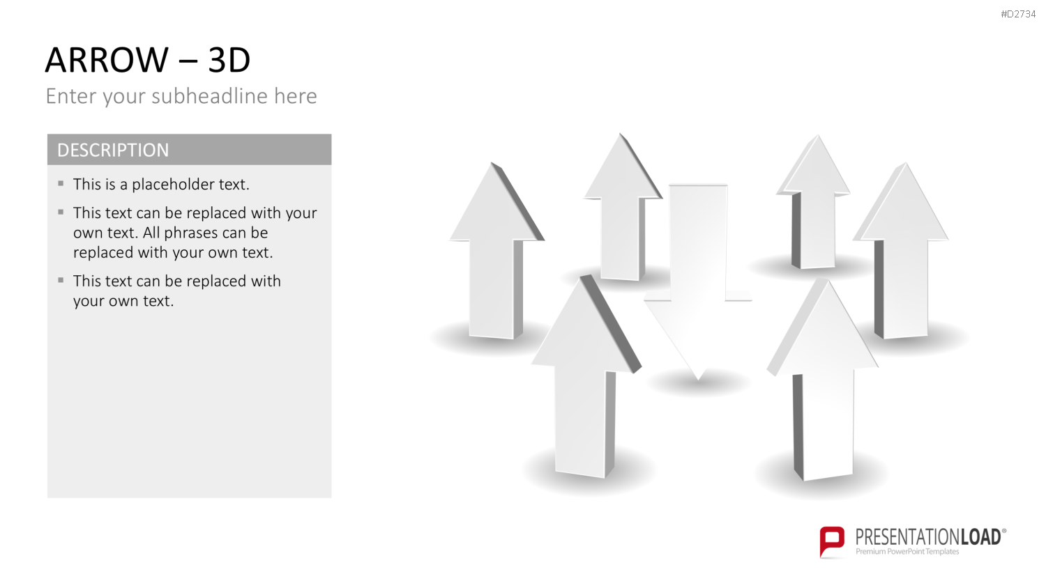 Pfeile - Toolbox 3D PowerPoint-Vorlage