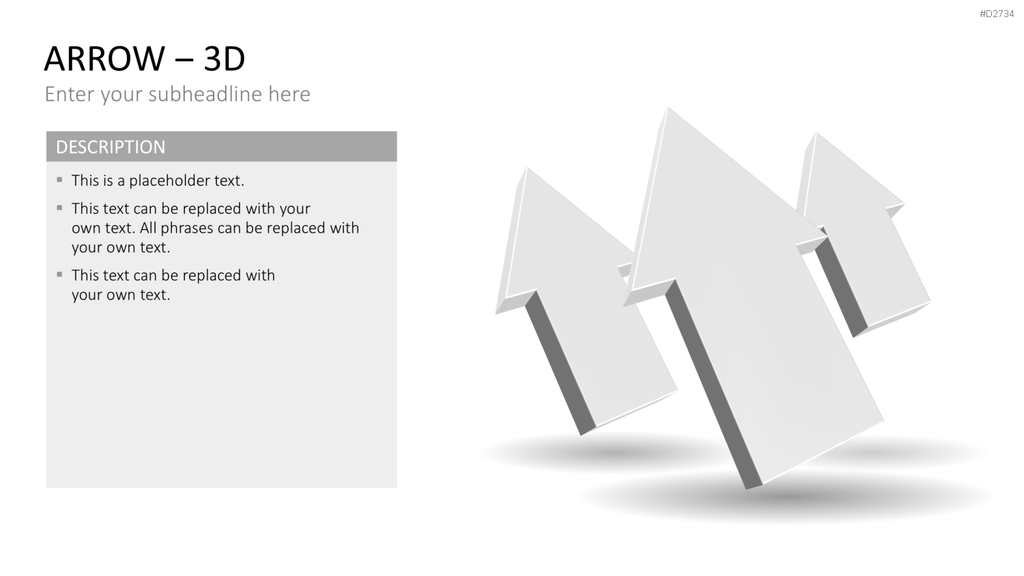 Pfeile - Toolbox 3D PowerPoint-Vorlage