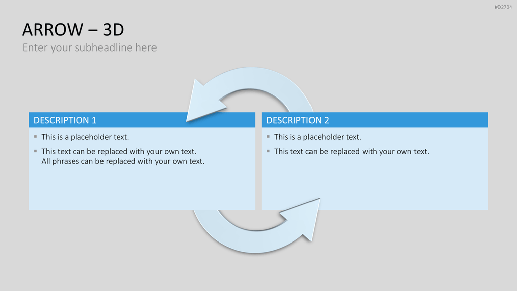 Pfeile - Toolbox 3D PowerPoint-Vorlage
