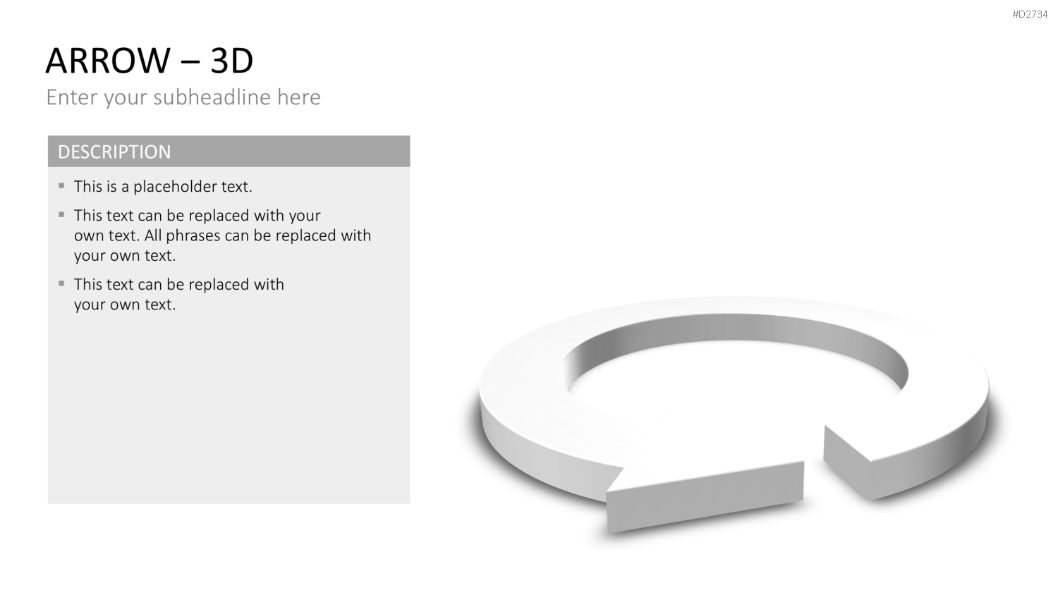 Pfeile - Toolbox 3D PowerPoint-Vorlage