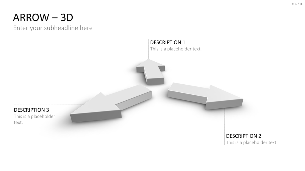 Pfeile - Toolbox 3D PowerPoint-Vorlage