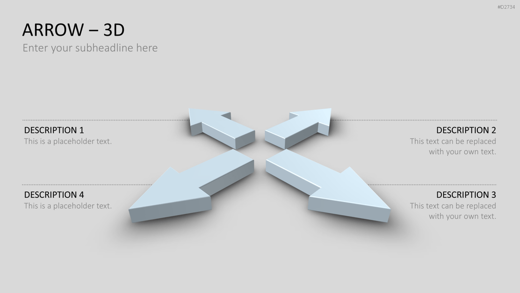 Pfeile - Toolbox 3D PowerPoint-Vorlage