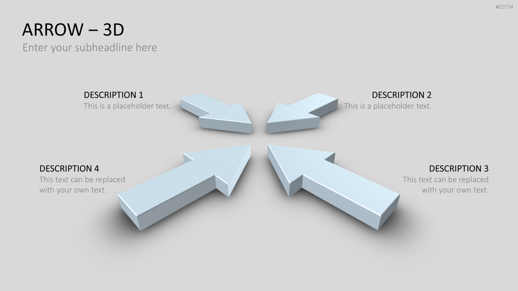 Pfeile - Toolbox 3D PowerPoint-Vorlage