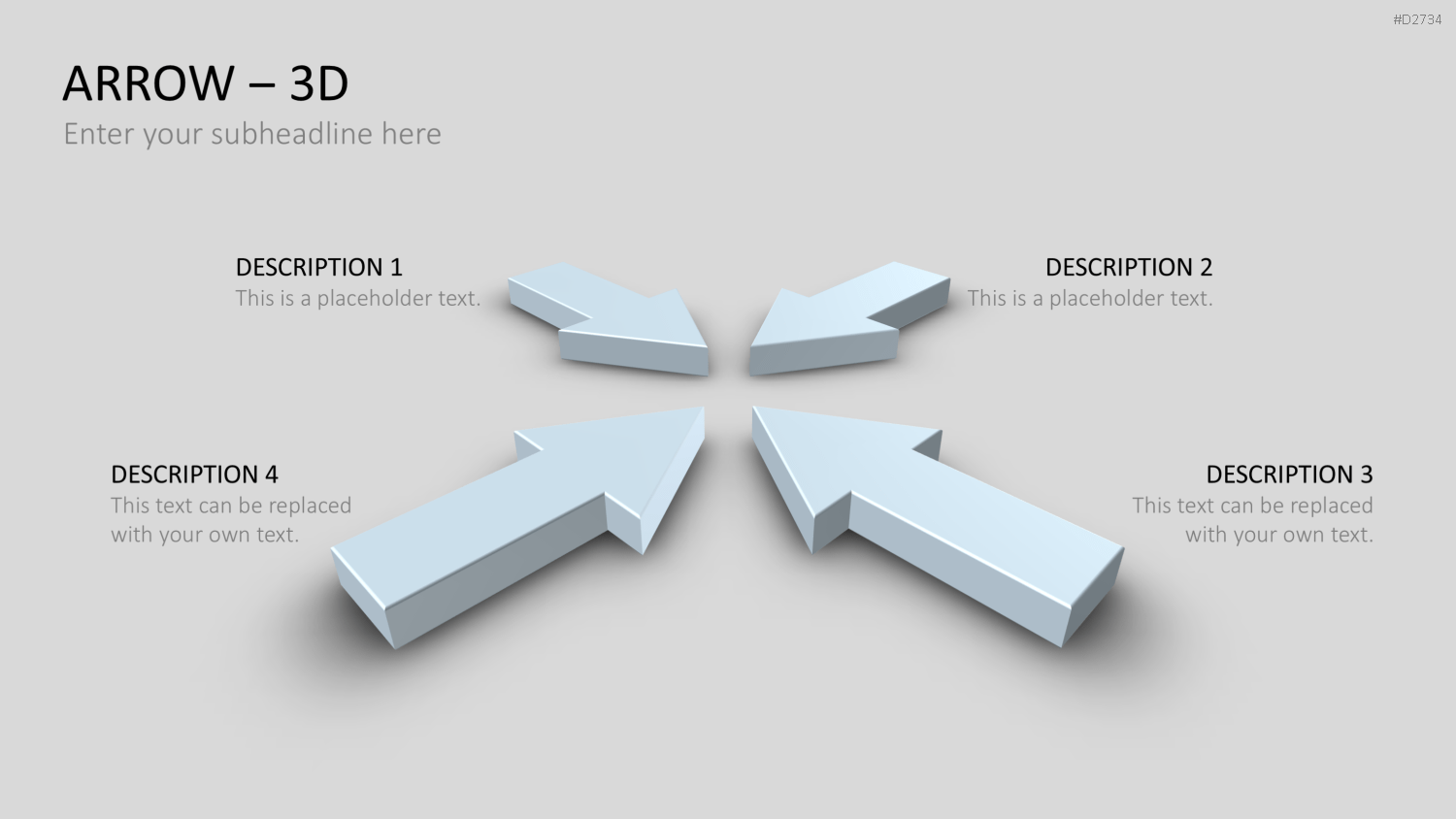 Pfeile - Toolbox 3D PowerPoint-Vorlage