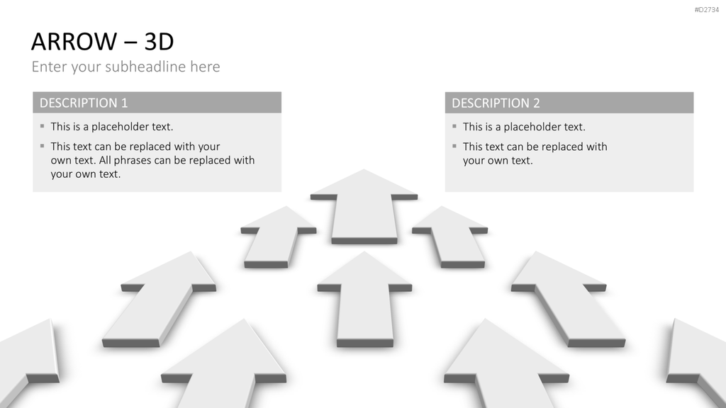 Pfeile - Toolbox 3D PowerPoint-Vorlage