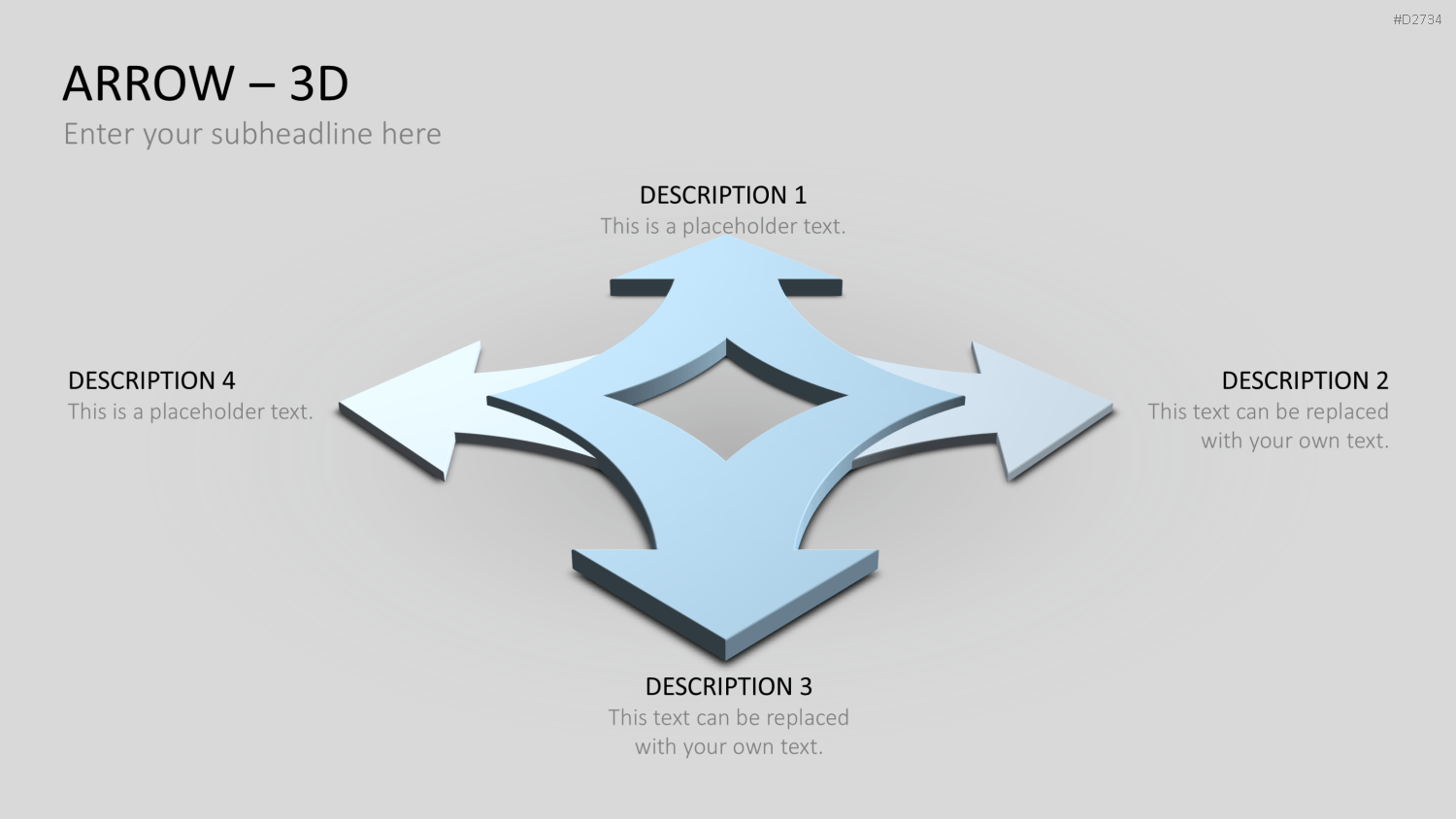 Pfeile - Toolbox 3D PowerPoint-Vorlage
