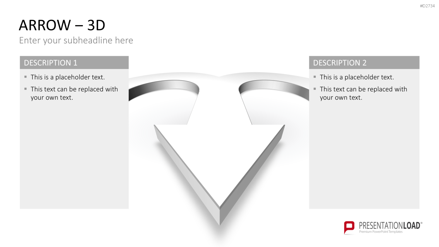 Pfeile - Toolbox 3D PowerPoint-Vorlage