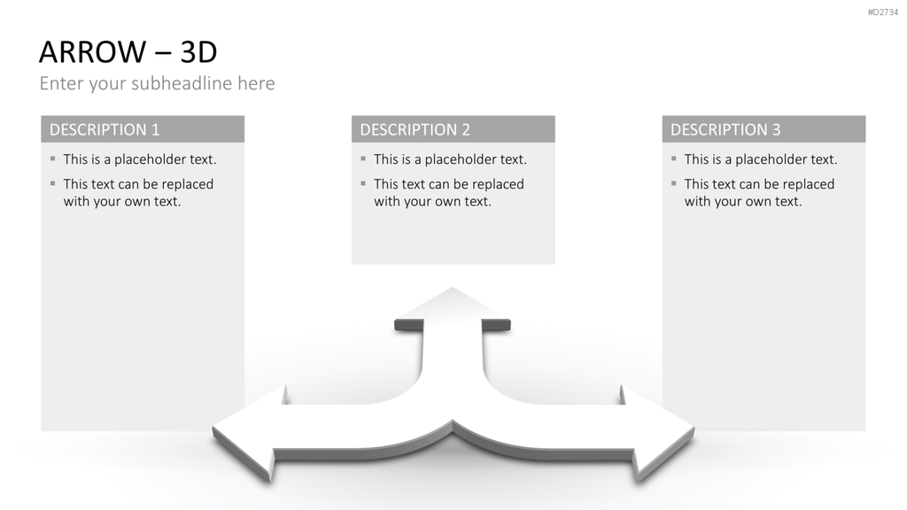 Pfeile - Toolbox 3D PowerPoint-Vorlage