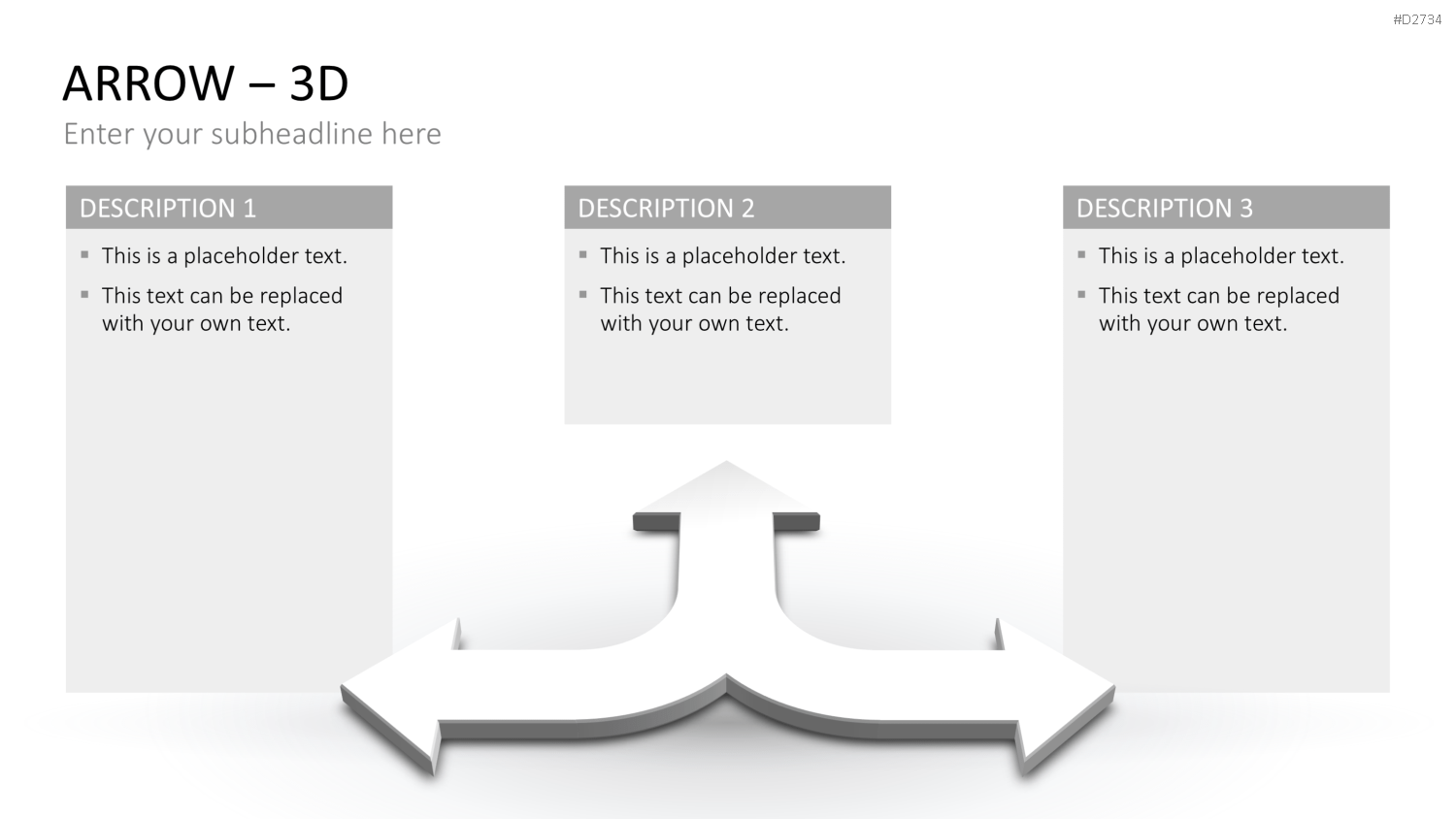 Pfeile - Toolbox 3D PowerPoint-Vorlage