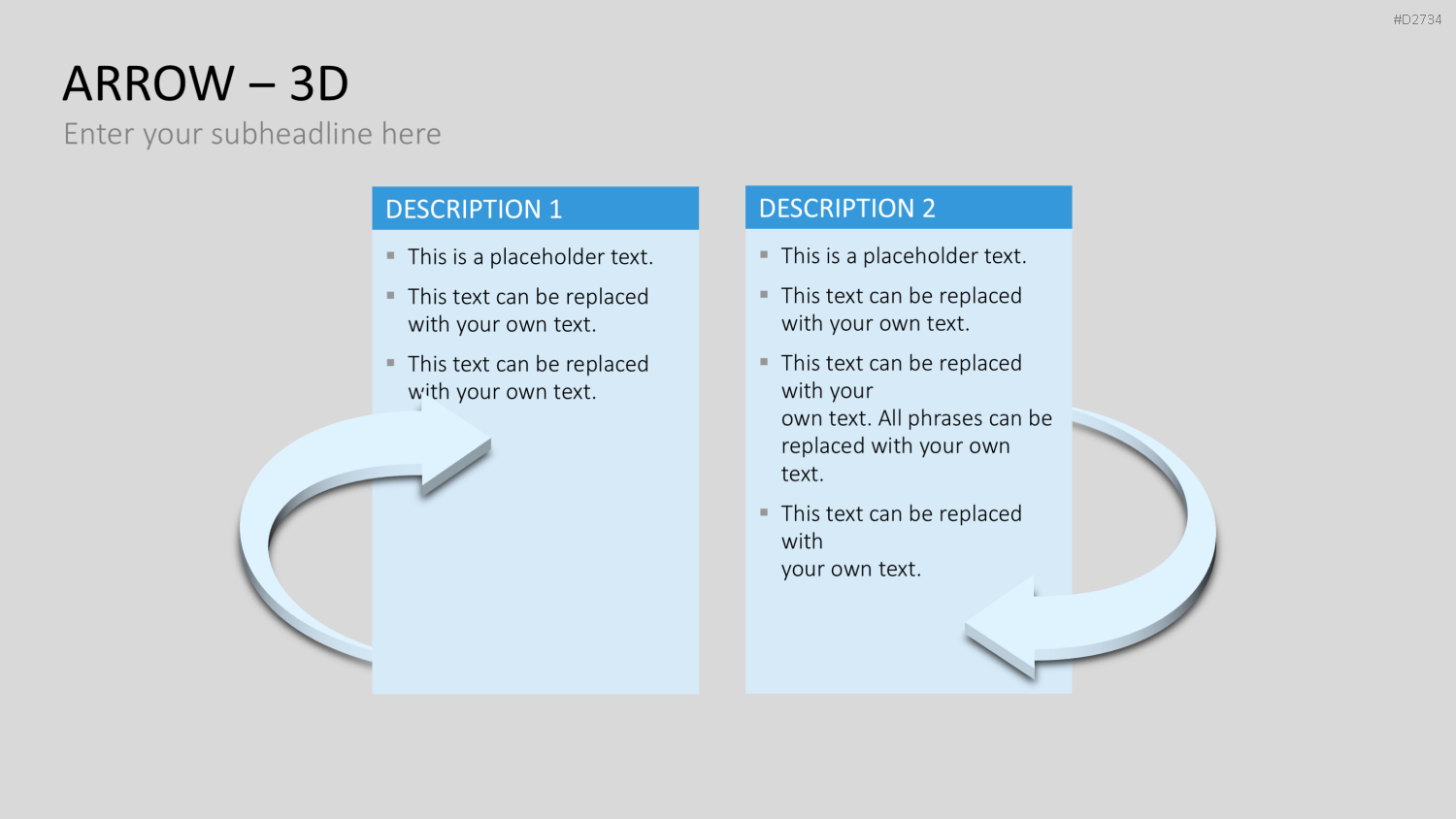 Pfeile - Toolbox 3D PowerPoint-Vorlage