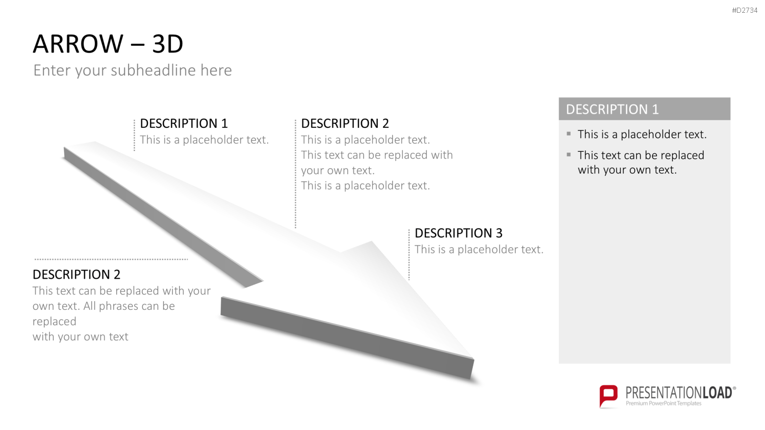 Pfeile - Toolbox 3D PowerPoint-Vorlage