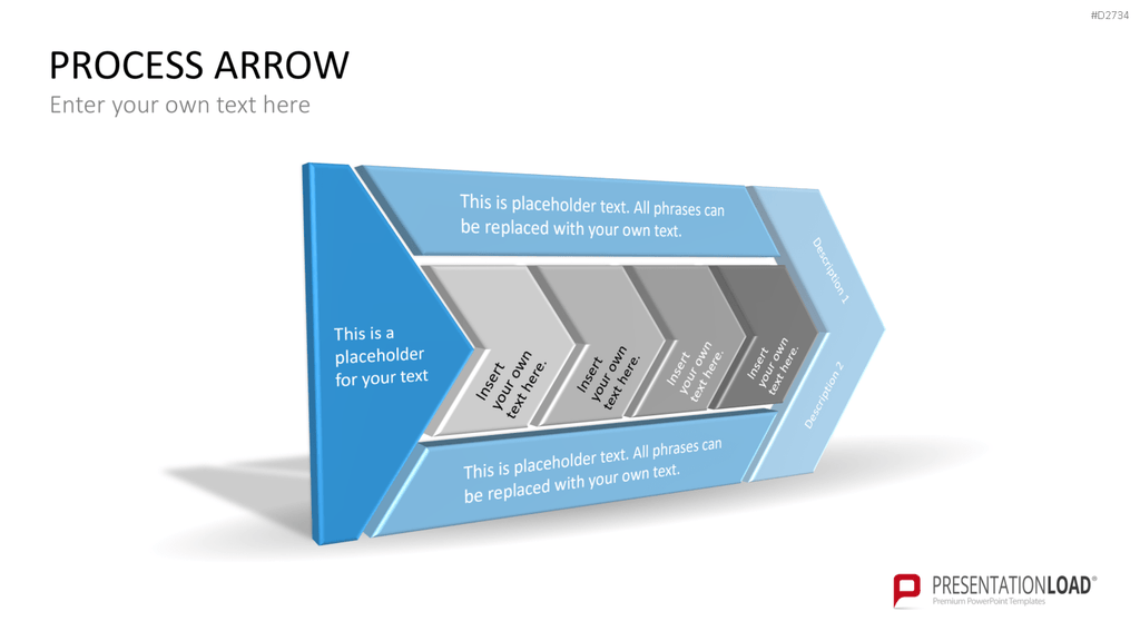 Pfeile - Toolbox 3D PowerPoint-Vorlage