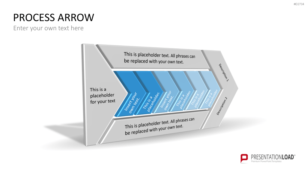 Pfeile - Toolbox 3D PowerPoint-Vorlage