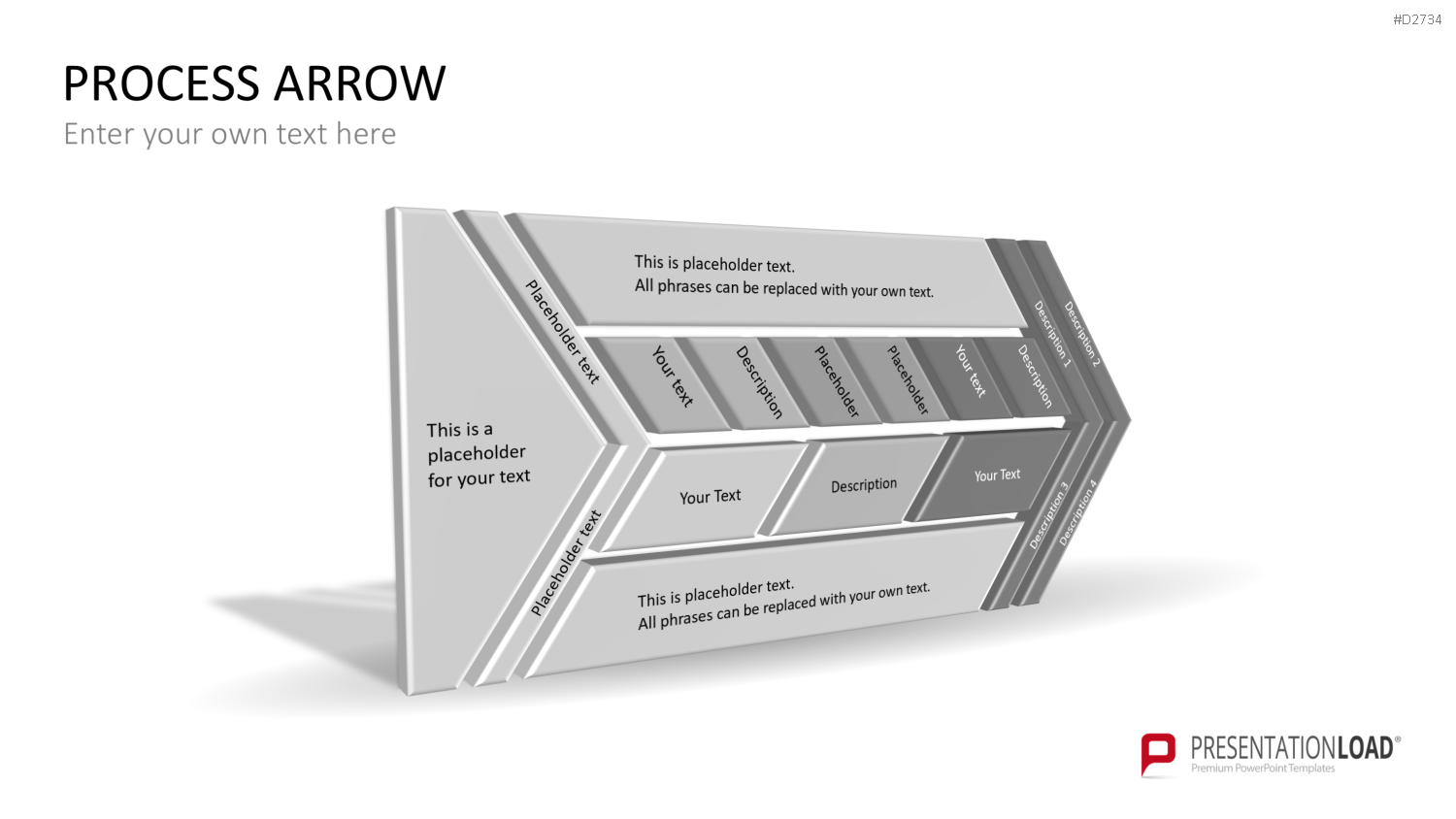 Pfeile - Toolbox 3D PowerPoint-Vorlage