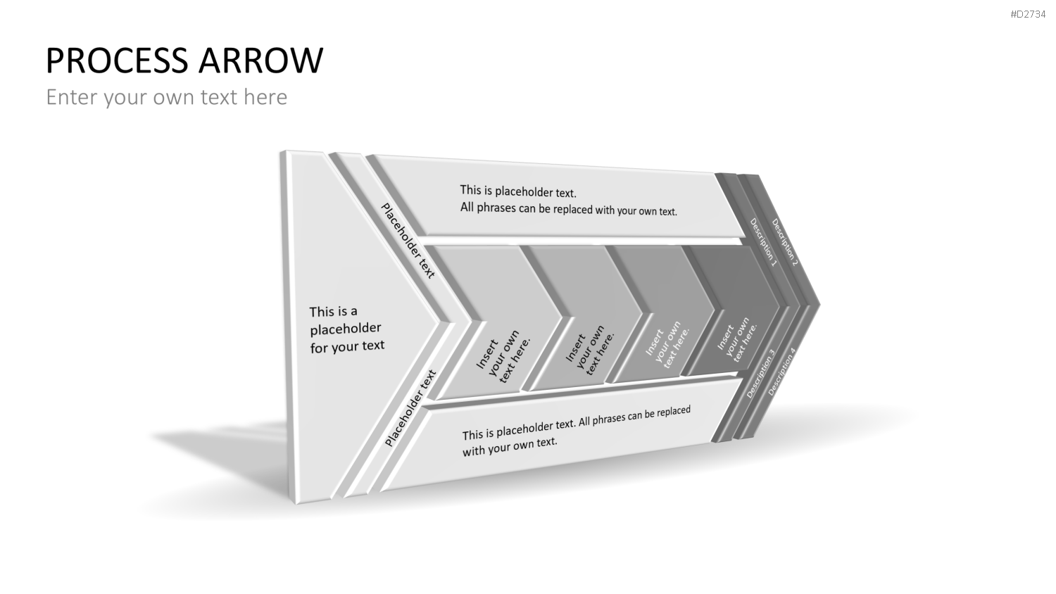Pfeile - Toolbox 3D PowerPoint-Vorlage